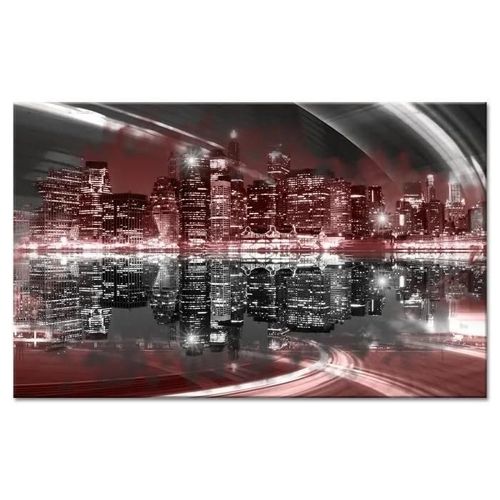 Tableau Déco Photo New York en Pleine Nuit - Urbain - 80x50 cm