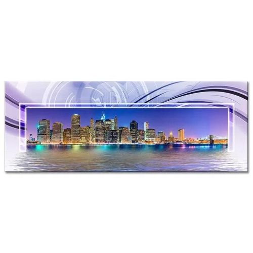 Tableau design panoramique New York 150x60 cm