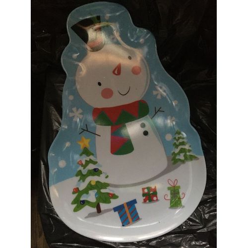 Plateau Noel : Bonhomme De Neige De Noel Neuf