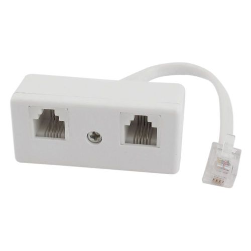 Adaptateur de connecteur RJ11 mâle à femelle 6P4C, séparateur de ligne téléphonique