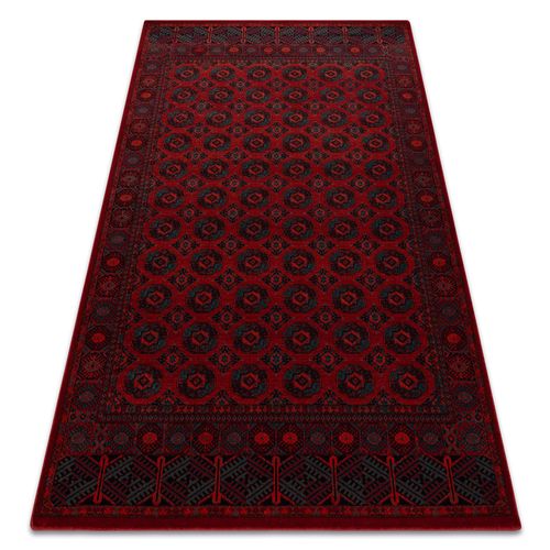 200x300 Cm Tapis En Laine Omega Buchara Cadre, Cercles Rouge