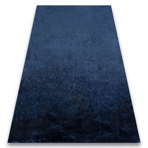 120x170 Cm Tapis Visco Bleu Foncé 10 Peluche, Imitation Fourrure De Lapin