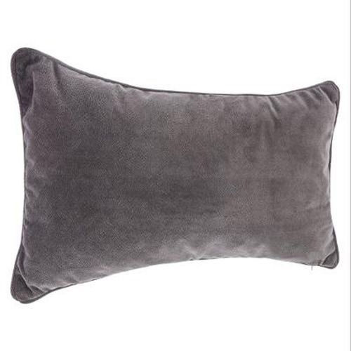 Coussin Déhoussable "Lilou" 50x30cm Gris Foncé