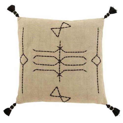 Paris Prix - Coussin Déco "Forme Graphique" 50x50cm Gris