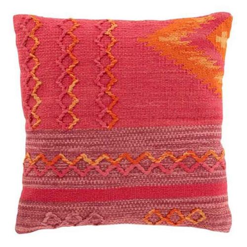 Paris Prix - Coussin Déco "Joyeux Ethnic" 45x45cm Rose & Violet