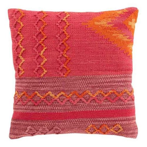 Paris Prix - Coussin Déco "Joyeux Ethnic" 45x45cm Rose & Violet