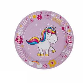 16 invités ensemble de fête licorne assiettes en papier licorne gobelets en  papier serviettes pailles nappe bandeau licorne ballons de décoration d'anniversaire  pour enfants joyeux anniversaire guirlande décoration d'anniversaire  licorne fille 