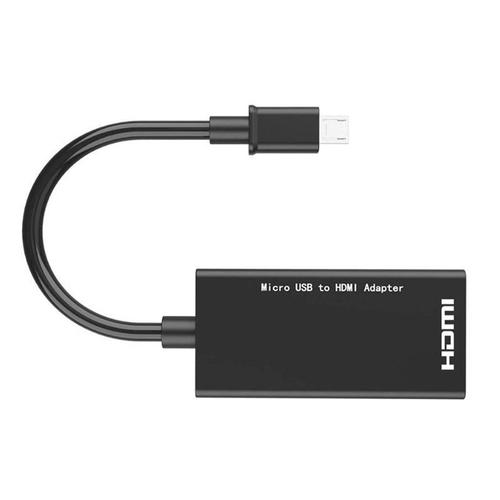 Adaptateur micro-USB vers HDMI 1080p, câble HDMI pour téléphone Android, tablette, TV, prise en charge audio numérique 192KHz