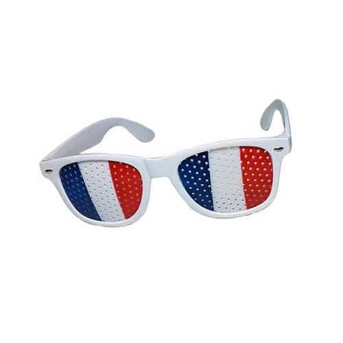 Lot De 12 Lunettes Grille Drapeau France Supporter Lp00541x12 Coupe Du Monde Foot Sport Carnaval Fete Patriotique