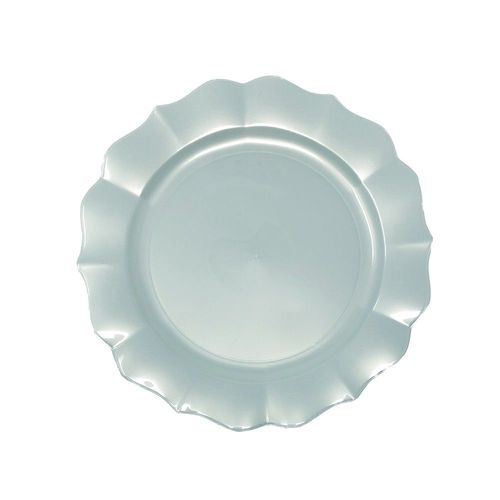 10 Assiettes À Dessert Rigide 19cm Aqua Perlé