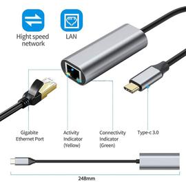 Achetez en gros Adaptateur Ethernet De Type C à Lan Rj45 Usb à