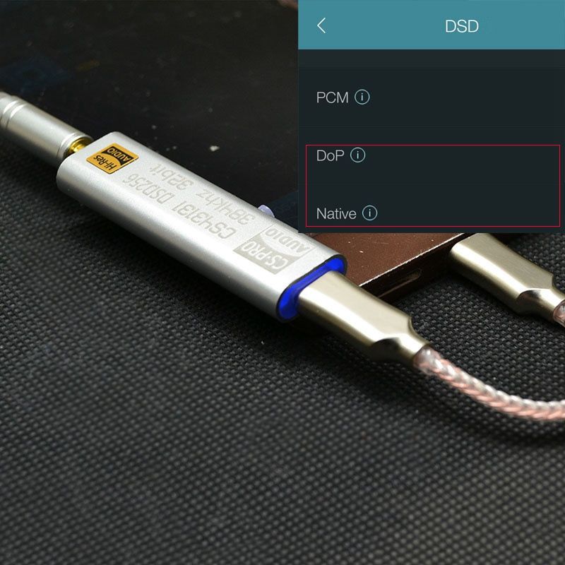 Amplificateur de casque de TYPE C  3.5MM DSD256 pour Androi... - 2
