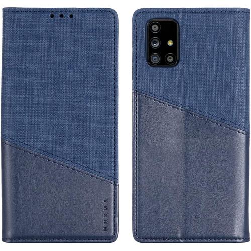 Coque Pour Samsung Galaxy A71 4g, Etui Samsung Galaxy A71 4g, Housse Portefeuille Etui Protection En Cuir Pu Antichoc Flip Case Magnétique Avec Fentes Pour Cartes Pour Samsung A71 4g Bleu