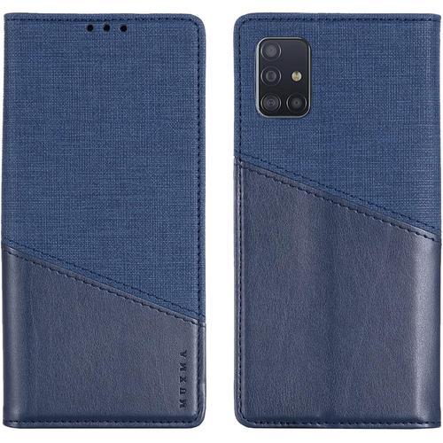 Coque Pour Samsung Galaxy A51 4g, Etui Samsung Galaxy A51 4g, Housse Portefeuille Etui Protection En Cuir Pu Antichoc Flip Case Magnétique Avec Fentes Pour Cartes Pour Samsung A51 4g Bleu