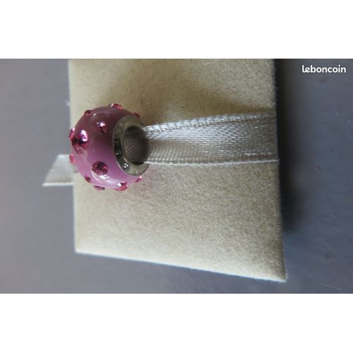Charm 176 Perle Rose Et Cristaux Amore & Baci