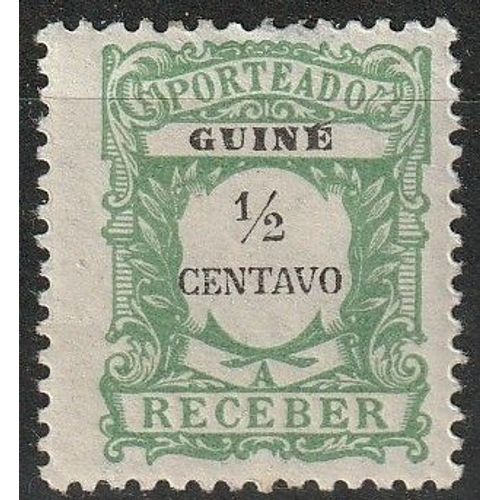 Timbre Taxe Guinée Portugaise Neuf* Avec Charnière (Léger Amincissement Sur Le Haut De Charnière) 1921 N°29