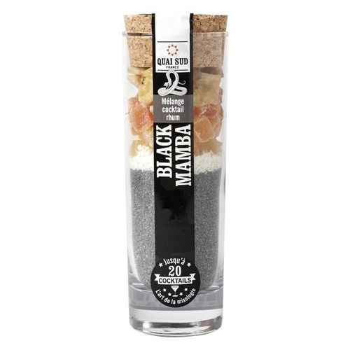 Tube À Essai À Mélange D'ingrédients Pour Cocktail Black Mamba