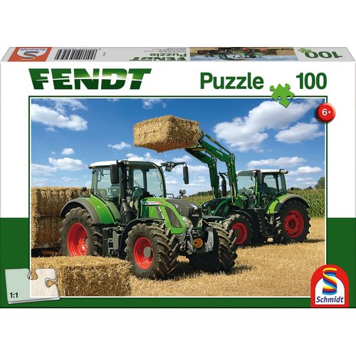 Puzzles Fendt 724 Vario, Fendt 716 Vario Avec Chargeur Frontal Fendt Cargo 4x85, 100 Pcs