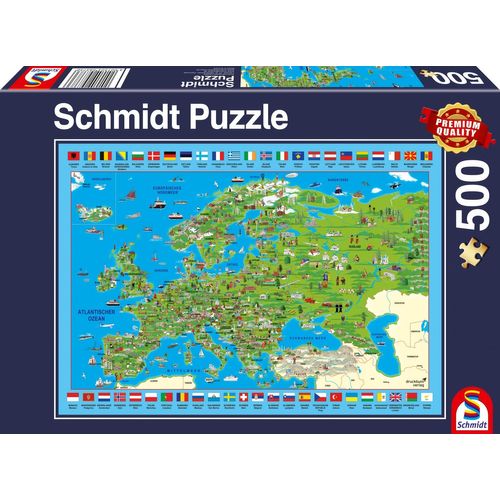 Puzzles Découvrir Leurope, 500 Pcs