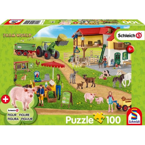 Puzzles Farm World, Ferme Et Magasin De La Ferme, 100 Pcs