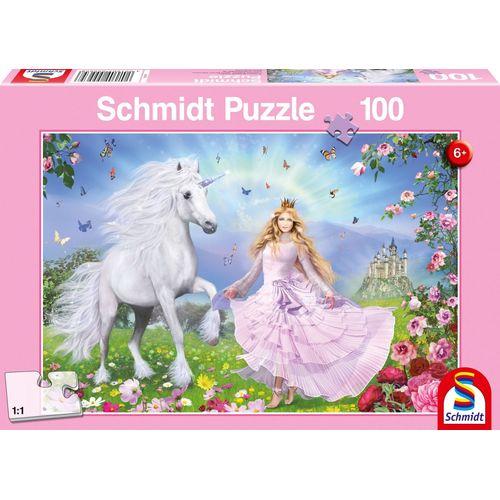 Puzzles La Princesse Des Licornes, 100 Pcs
