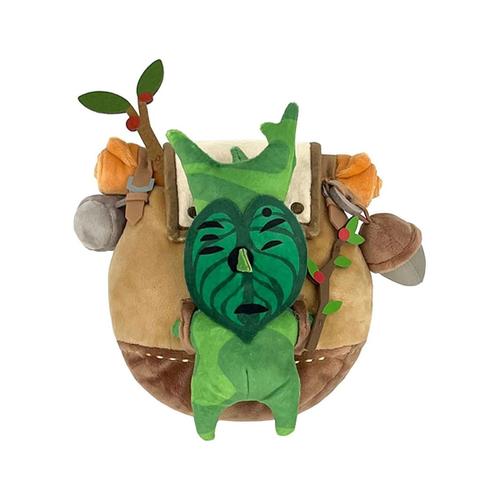 The Legend Of Zelda : Tears Of The Kingdom - Peluche Zp04 Korok With Backpack Brown 17 Cm