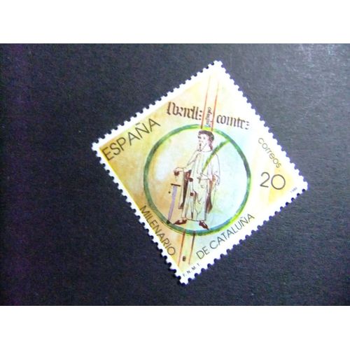 31 Espagne 1988 / Millenaire De Catalogne - Borrell Ii Comte De Bcn / Edifil 2960 ** Yvert 2576 Mnh