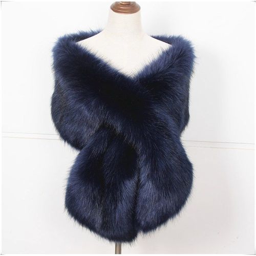 JaneVini-Châles en Fausse Fourrure Blanche pour Femme,Cape de Mariage,Veste de Patients de ix