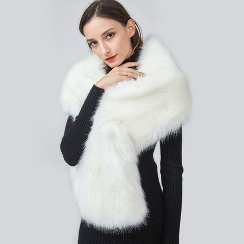 JaneVini-Châles en Fausse Fourrure Blanche pour Femme,Cape de Mariage,Veste de Patients de ix