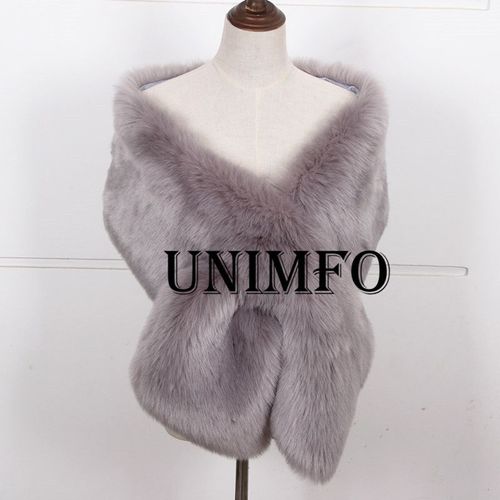 Manteau D'hiver En Fausse Fourrure Pour Femme,Châle Chaud,Vêtement D'extérieur,Noir,Gary,Blanc,Veste De Bal,Taille Unique