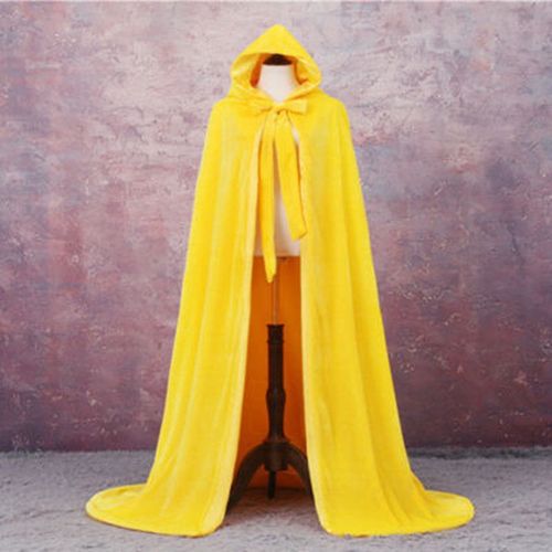 Cape Longue En Velours Everak À Capuche Pour Adultes,Costume De Vampire Wicca,Costume De Sorcière Médiévale,Robe Verte,Noire,Rouge,Halloween,Carnaval,Combat De Pourim