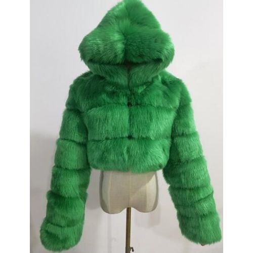 Vestes fourrées en fausse fourrure pour femmes,manteau d'hiver chaud à capuche,Cape de mariée,S M L XL-8XL
