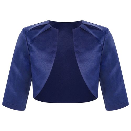 Cardigan ouvert sur le devant en satin pour filles de fleurs,haussement d'épaules à manches longues,châles ronds pour enfants,accessoire de robe,veste de mariage de communion