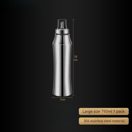 Bocal À Huile Domestique En Acier Inoxydable 304,Étanche Avec Couvercle,Bidon D'huile De Grande Capacité,Carafe De Stockage De Cuisine,Bouteille De Carburant