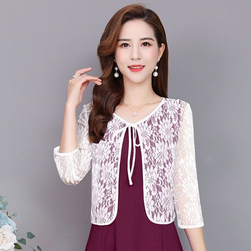 Veste De Patients À Manches Sulfen Dentelle Pour Femme,Châle Enveloppant,Robe De Soirée,Rouge,Noir,Blanc 