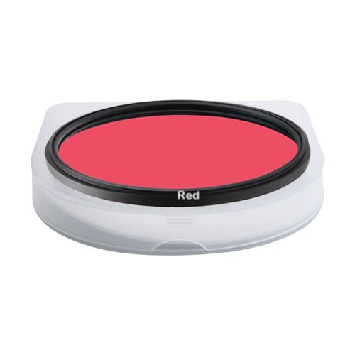 Filtre de lentille de couleur rouge/bleu/FLD circulaire universel,37/40.5/43/46/49/52/55mm 58mm 62mm 67mm 72mm 77 82mm pour Nikon Canon - Type Red-37mm
