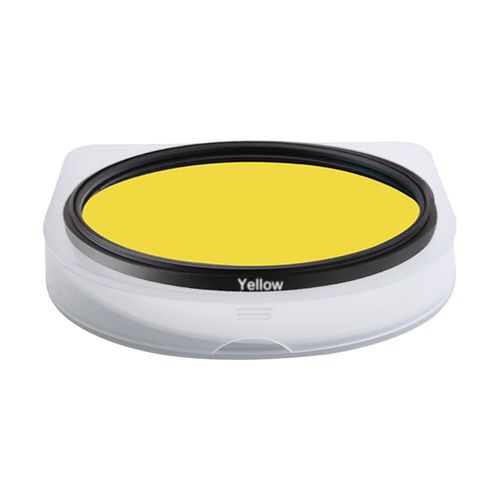 Filtre de lentille de couleur rouge/bleu/FLD circulaire universel,37/40.5/43/46/49/52/55mm 58mm 62mm 67mm 72mm 77 82mm pour Nikon Canon - Type Yellow-40.5mm