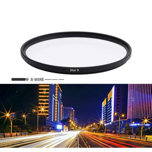 Filtre anti-brouillard à mise au point douce,accessoire pour appareil photo DSLR Canon,Nikon,Sony,37/40.5/43/46/49/52/55/58/62/67/72/77mm - Type Star 8X-62mm