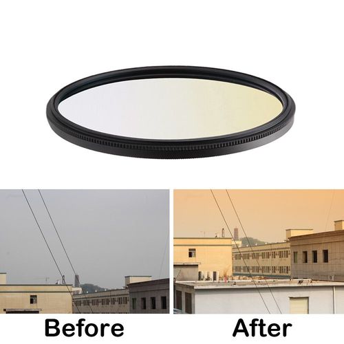 Filtre d'objectif à mise au point douce,accessoires universels pour appareil photo,pour Canon,Nikon,Sony,SRL,37,40.5,43,46,49,52,55,58,67,72,77,82mm - Type G Yellow-43mm