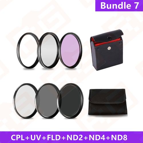 Filtre d'objectif d'appareil photo,accessoires à effet spécial,FLD,UV,CPL,Nwiches izing à l'ycine,4,8,Partenaires,gros plan,+ 1,+ 2,+ 4,+ 10,49,52,55,58,62,67,72,77mm - Type [Bundle 7]-62mm