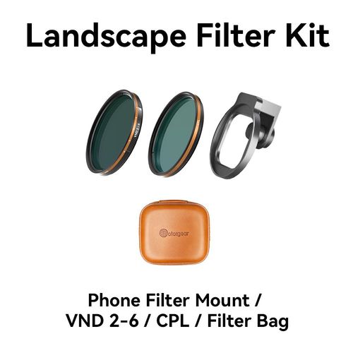 Fotorgear-Kit de filtres universels pour téléphone,58mm,filtre ND variable CPL Star pour smartphones,iPhone,Huawei,Xiaomi,Samsung - Type Scenery Filter Set