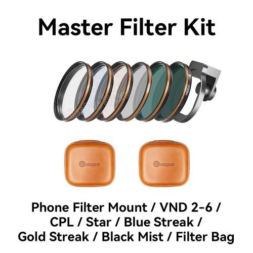 Fotorgear-Kit de filtres universels pour téléphone,58mm,filtre ND variable CPL Star pour smartphones,iPhone,Huawei,Xiaomi,Samsung - Type Master Filter Set