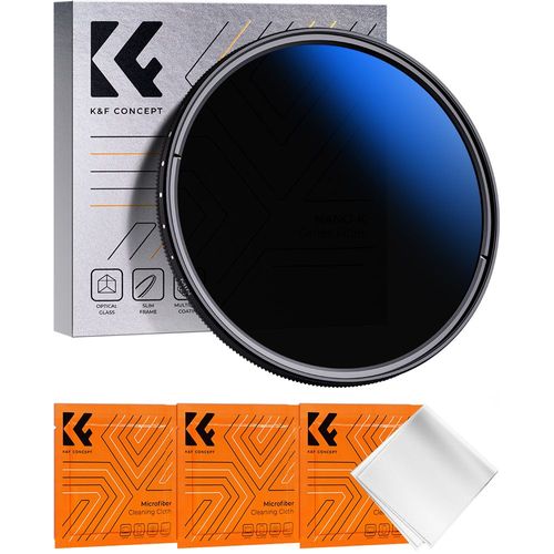K & F CONCEPT-Lentilles de caméra Nwiches à volontairement 400 melon réglable,densité al variable ND,filtre grill 49mm 52mm 58mm 62mm 67mm 77mm,37-82mm - Type ND2-ND400 Filter-72mm