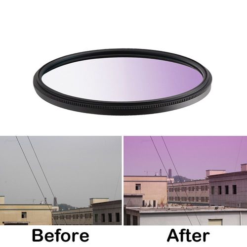 Filtre Macro 37/40. Filtre d'objectif pour appareil photo DSLR,5/43/46/49/52/55/58/62/67/72/77/82mm,gros plan 2/4/8mm,pour Canon,Nikon,Sony,accessoires - Type G Purple-52mm