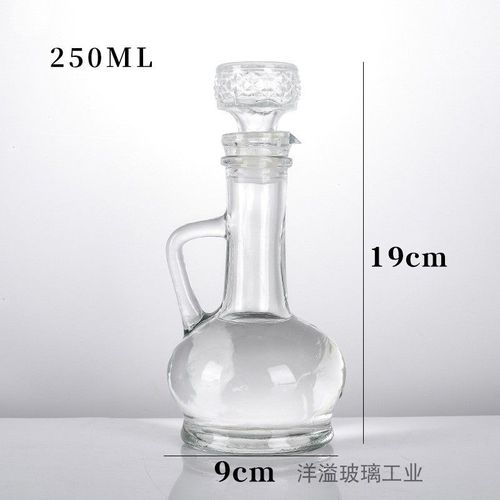 Carafe À Huile En Verre De Style Européen Avec Poignée,Bouteille D'assaisonnement,Bouteille D'huile D'olive Domestique,Outils D'assaisonnement De Cuisine,350ml