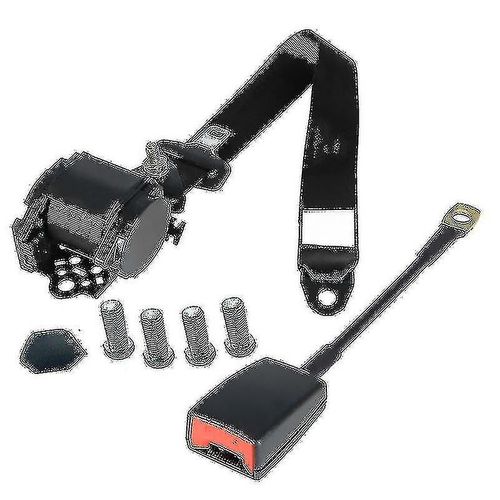 Ceinture De Sécurité De Voiture À Trois Points Entièrement Automatique Rétractable Ceinture De Sécurité Du Conducteur Trois Points Avec Prise De Base