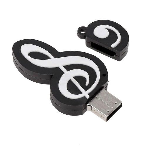 USB 2.0 Stick Mignon Cartoon Memory Stick Notes de musique Symbole USB 2.0 Mémoire Externe USB Flash Drive Memory Stick 16GB