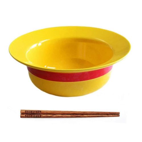Ensemble De Bol De Chapeau De Paille D¿Une Seule Pièce, Chapeau De Paille, Bol En Céramique, Gravé D¿Une Seule Pièce, Baguettes, Lave-Vaisselle, Vaisselle En Céramique, Lavable