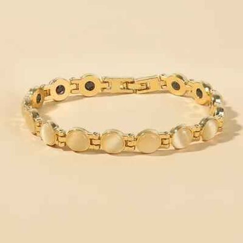 Bracelet En Pierre Colorée Magnétique Germanium Pour Femme,Bijoux Hologramme,Massage De Santé Magnétique