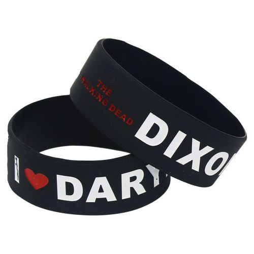 Bracelet Large En Silicone I Love Daryl Dixon,Bracelet En Caoutchouc Débossé,Fréquence De Marche De Gérthe Movie,Bracelets Cadeaux,Bijoux,Sh113,1pc